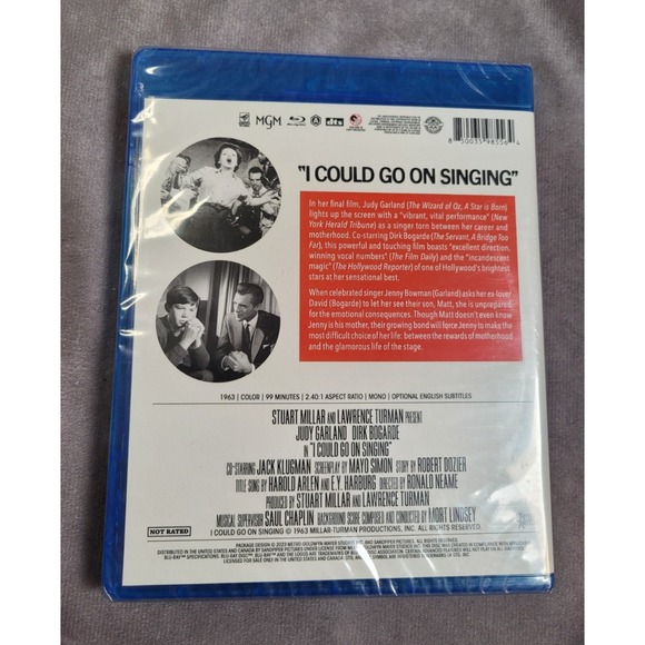 I Could Go On Singing (1963) Blu-ray Judy Garland Dirk Bogarde Sealed NIP - Picture 3 of 3